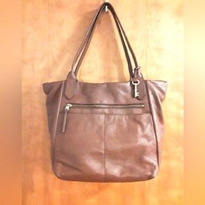 Fossil Tan Leather Bag